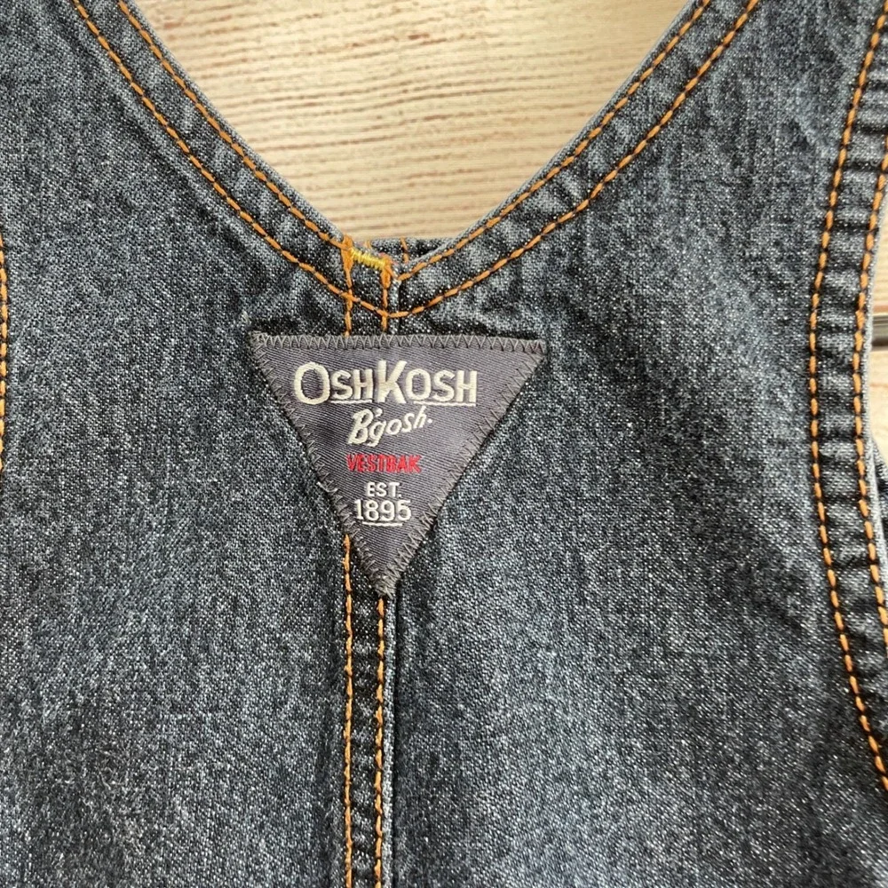 VINTAGE OSHKOSH DENN OVERALLS WITH‎ RED FLEECE LINING